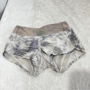 Lululemon Speed Short Gray Multi Size 4 Built-in Liner